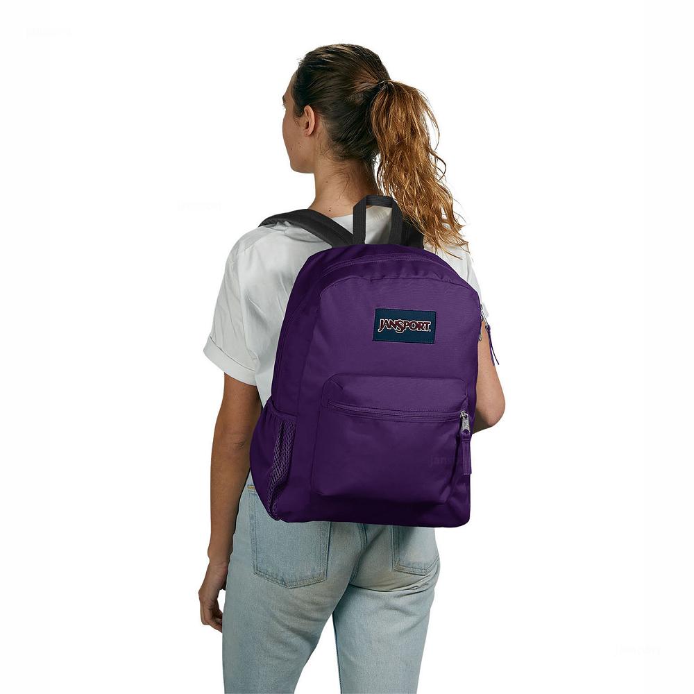 Sac à Dos Scolaire JanSport CROSS TOWN Violette | PXH-24977812